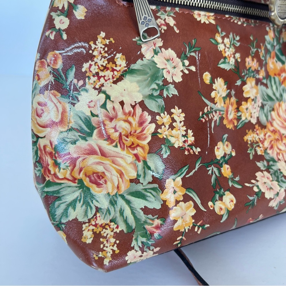 PATRICIA NASH Amalfitana Vintage Botanical Garden Leather Frame Shoulder Satchel - Picture 15 of 16